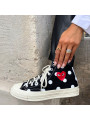 Converse Comme des Garçons Play à Pois Noir Haute - 6