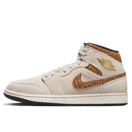 Air Jordan 1 Mid SE Brown Elephant - 1