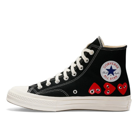 Converse Comme des Garçons Play Multi Red Heart Chuck Taylor All Star '70 High - 2