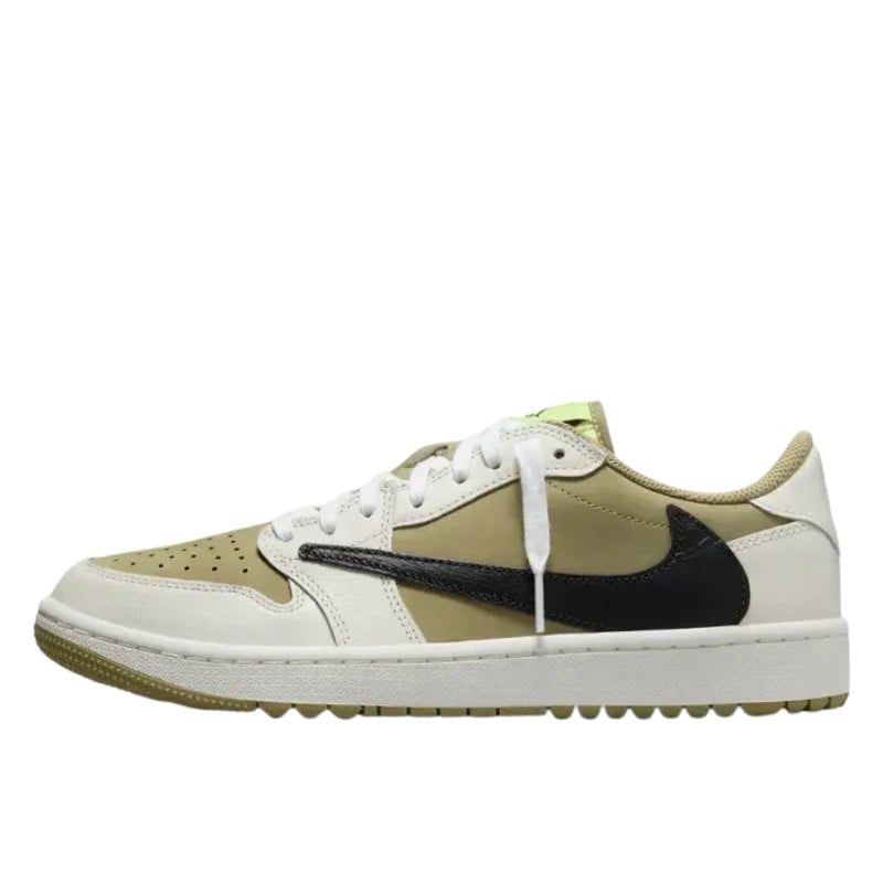 Air Jordan 1 Retro Low Golf Travis Scott Neutral Olive - FZ3124