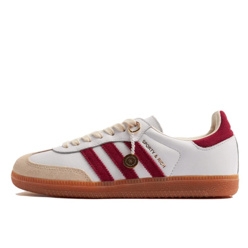 Adidas Samba OG Sporty & Rich White Core Burgundy - 1