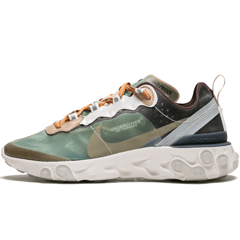 Nike React Element 87 Green Mist, vue de côté