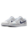 Nike Dunk Low White Grey Navy Aqua Mini Swoosh - 2