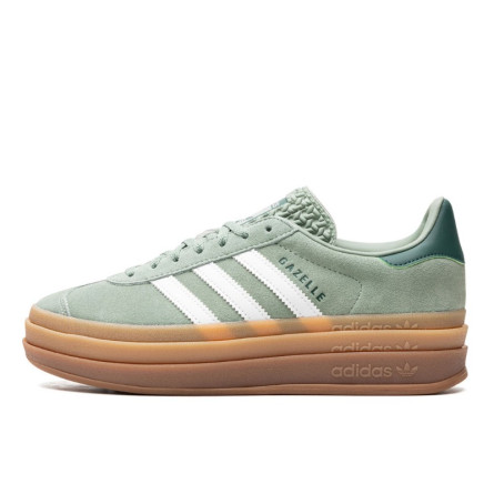 Adidas Gazelle Bold Silver Green Gum - 1