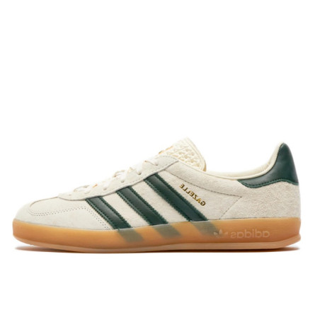 Adidas Gazelle Indoor Cream White Collegiate Green Gum - 1
