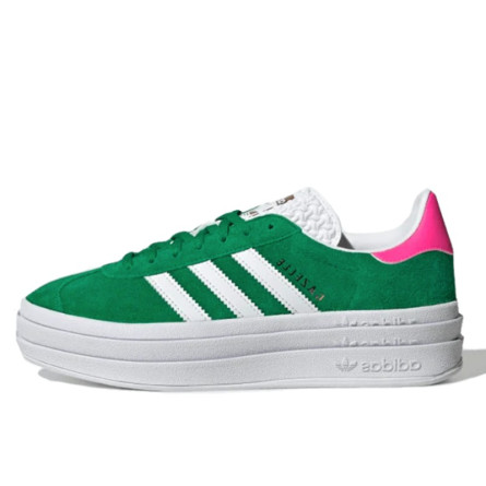 Adidas Gazelle Bold Green Pink - 1