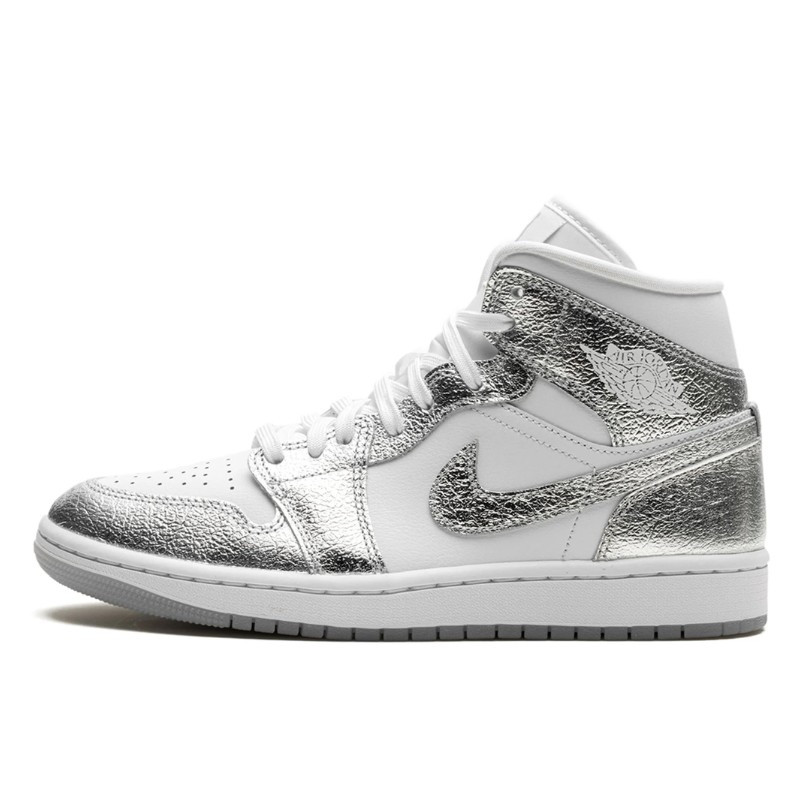 Air Jordan 1 Mid SE Metallic Silver - 2