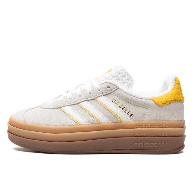 adidas Gazelle Bold Ivory Bold Gold, vue de côté