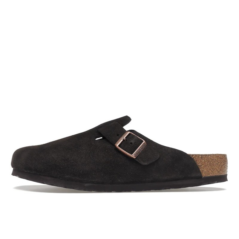 Birkenstock Boston Soft Footbed Suede Mocha - 1