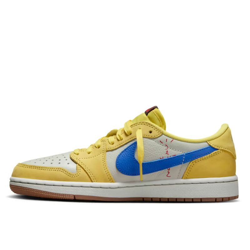 Jordan Air Jordan 1 Canary/Racer Blue/Light Silver/Gum Medium Brown
