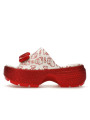 Crocs Stomp Slide Hello Kitty 50th Anniversary Red Glitter - 1