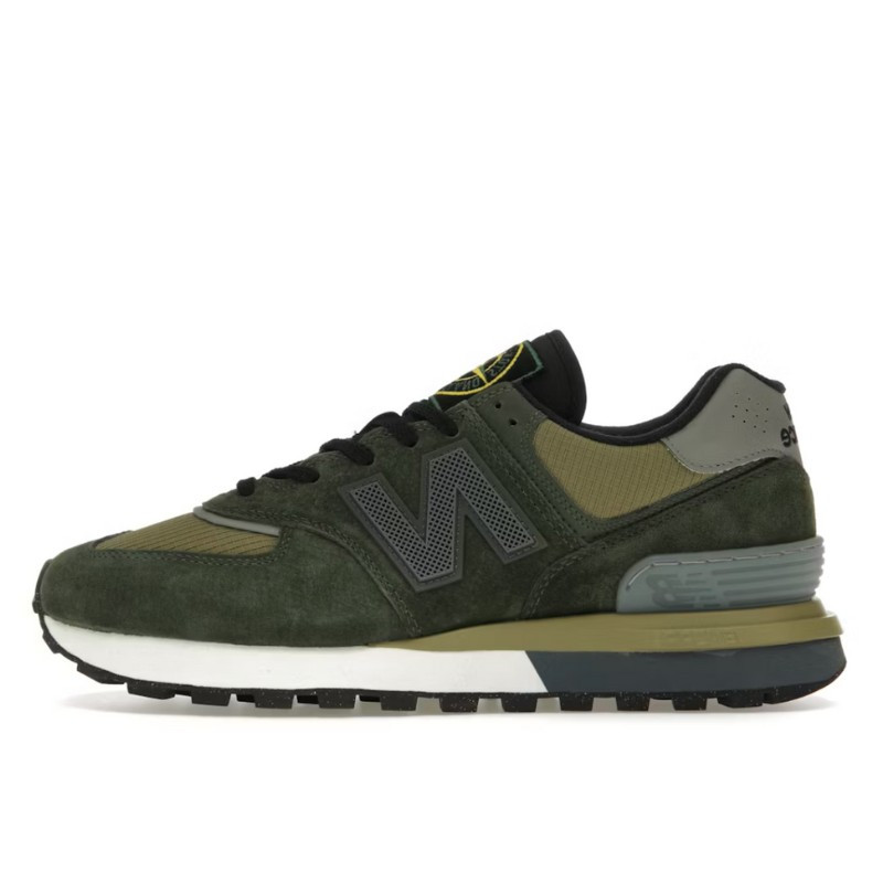 New Balance 574 Legacy Stone Island Dark Green - 1