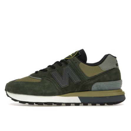 New Balance 574 Legacy Stone Island Dark Green - 1