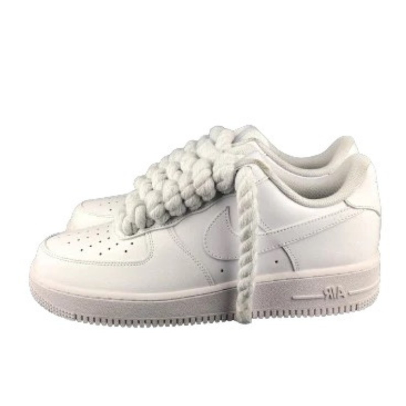 Air Force 1 Custom Lacet Corde Blanche - 1