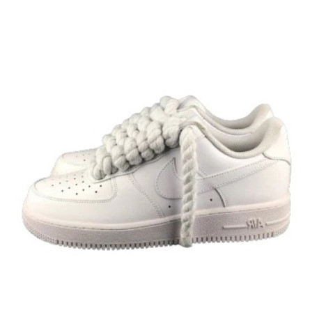 Air Force 1 Custom Lacet Corde Blanche - 1
