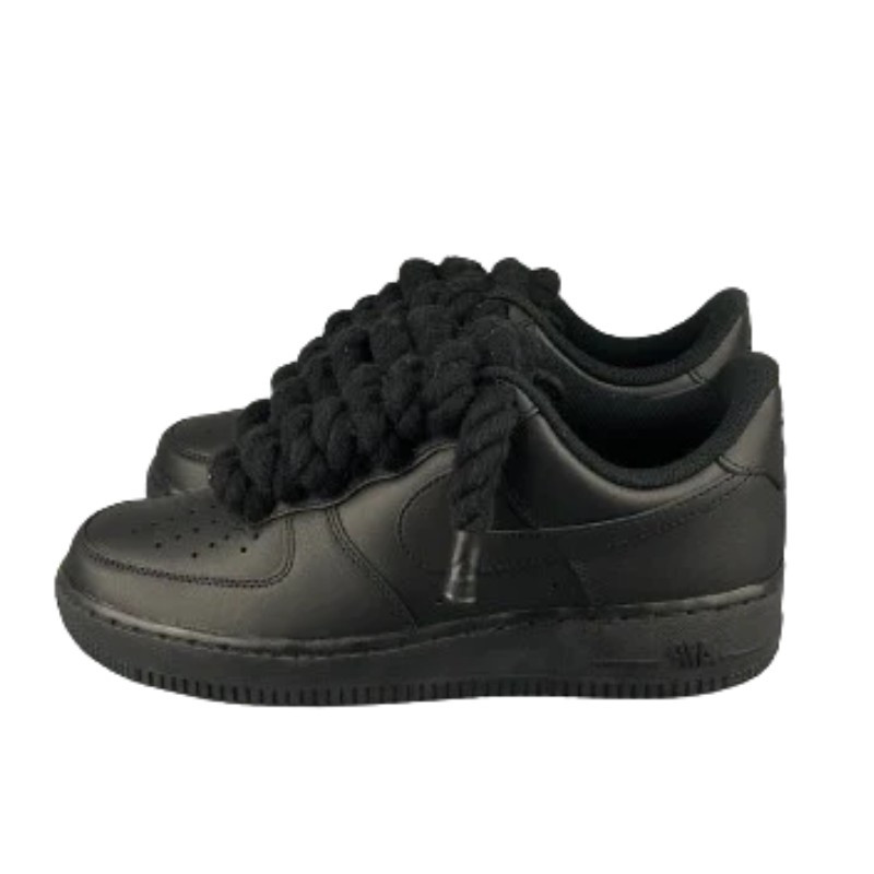 Air Force 1 Custom Lacet Corde Noir - 1