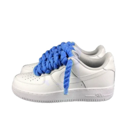 Air Force 1 Custom Lacet Corde Lac Bleu - 1