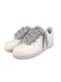 Air Force 1 Custom Lacet Corde Gris Clair - 2
