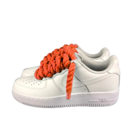 Air Force 1 Custom Lacet Corde Orange - 1
