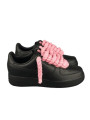 Air Force 1 Custom Lacet Corde Noir Rose - 3