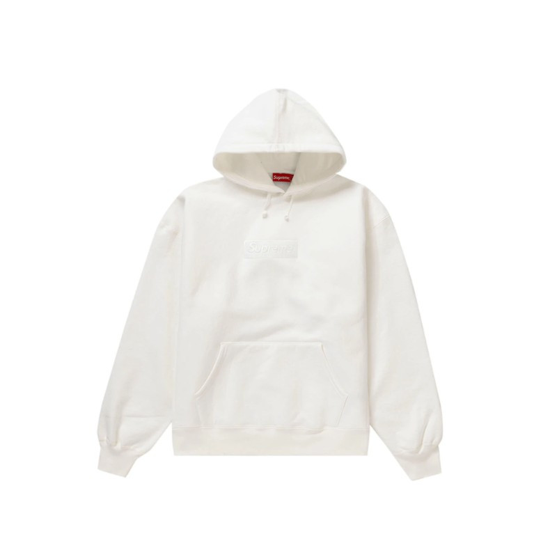 Hoodie Supreme Box Logo FW23 White - 1