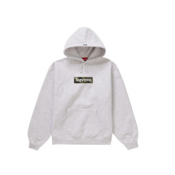 Hoodie Supreme Box Logo FW24 Ash Grey | Limited Resell ES