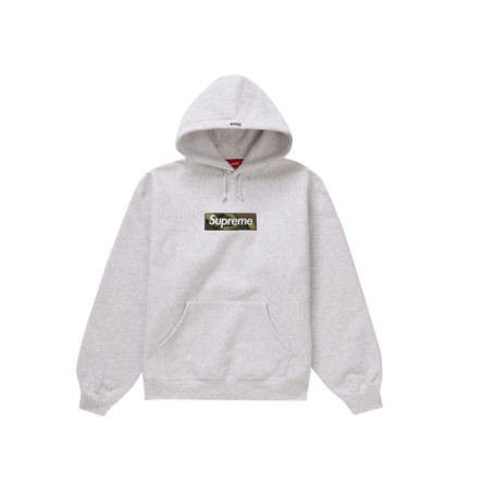 Supreme Box Logo Hoodie FW23 Grau - 1
