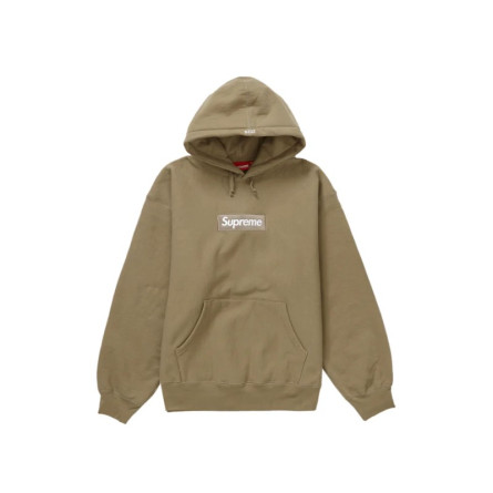 Sudadera con capucha Supreme Box Logo OI23 Arena oscura - 1