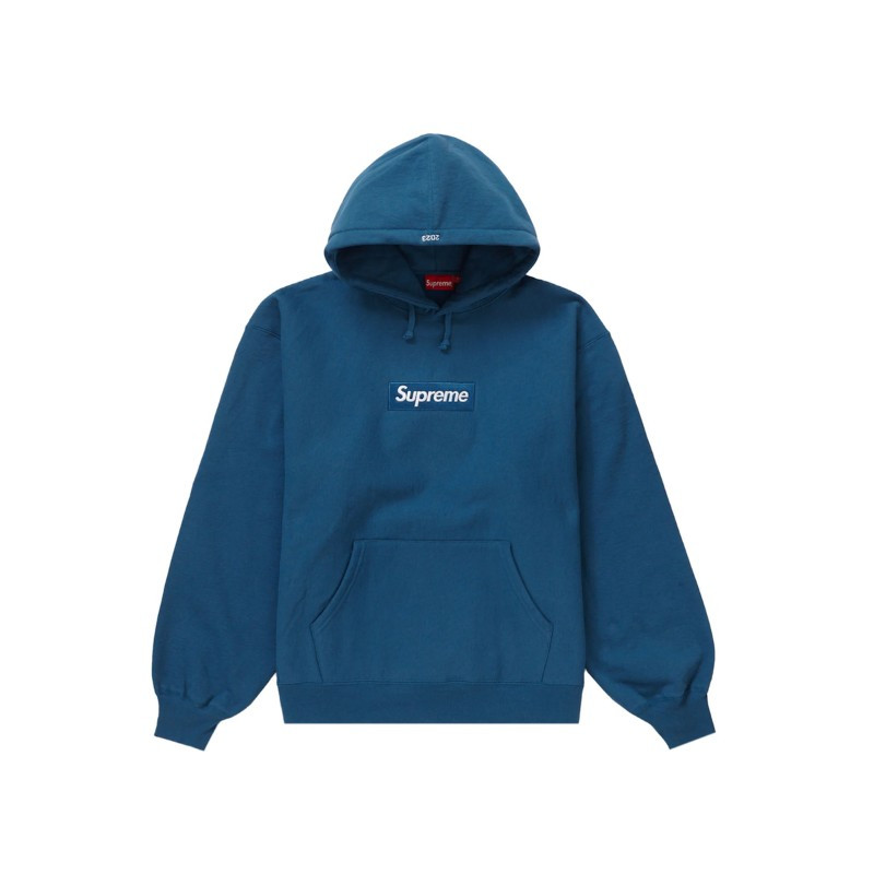 Hoodie Supreme Box Logo FW23 Blue - 1