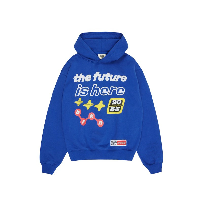 Broken Planet The Future Is Here Hoodie Deep Blue - 1