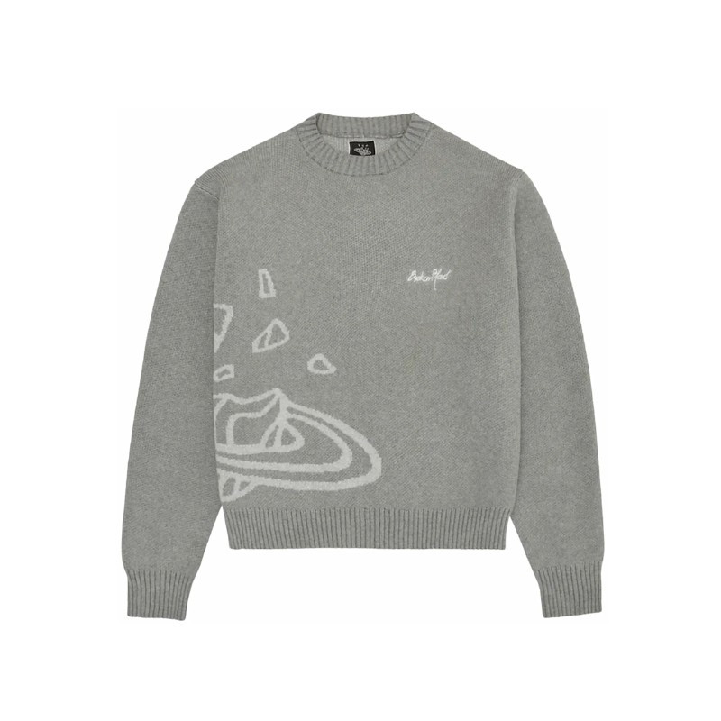 Broken Planet Knitted Sweater Heather grey - 1