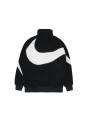 Nike Big Swoosh Reversible Boa Jacket Black White - 2