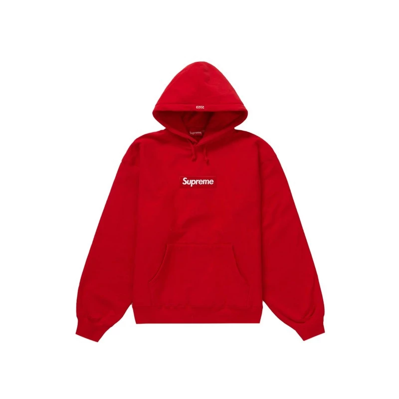 Supreme Box Logo Hoodie FW23 Rot