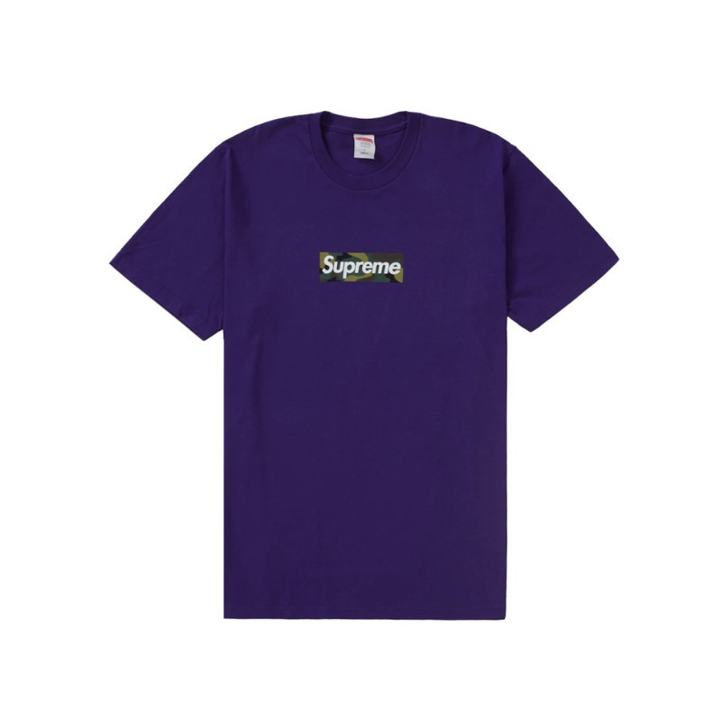 T-shirt Supreme Box Logo FW23 Purple - 1