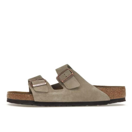 Birkenstock Arizona Soft Assise plantaire Suede Taupe - 1