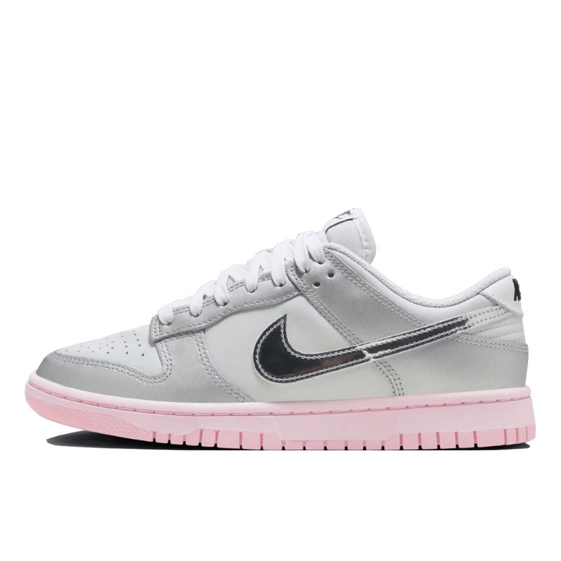 Nike Dunk Low LX Metallic Silver Pink Foam - 1