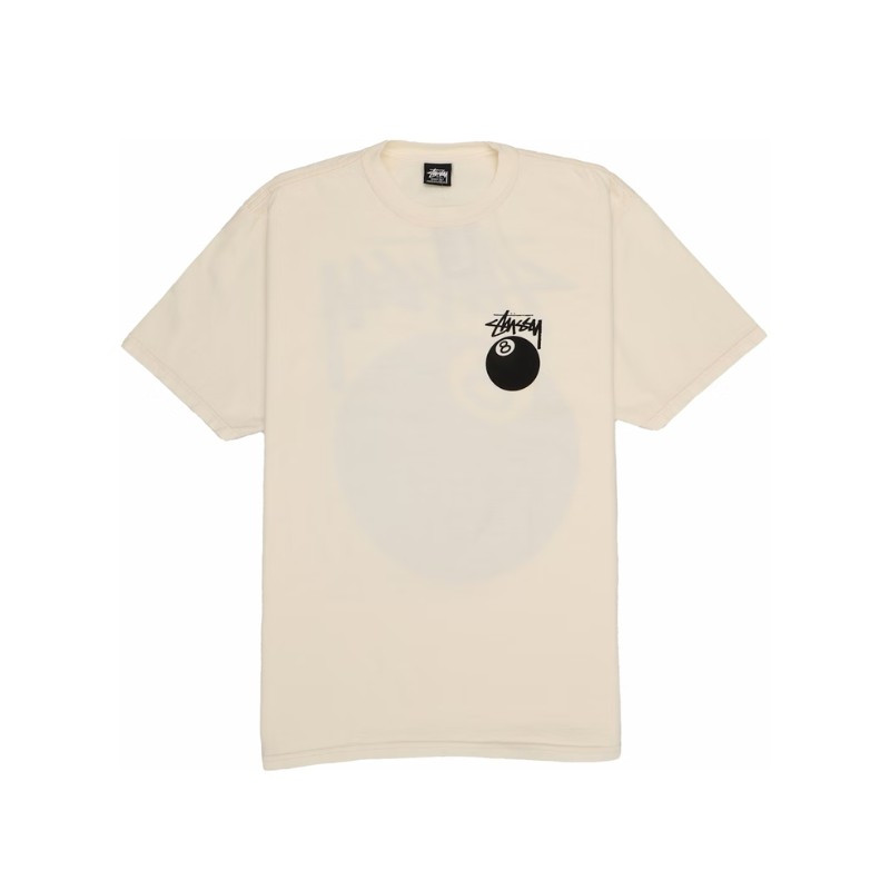 T-shirt Stüssy 8 Ball Pigment Dyed Natural - 1