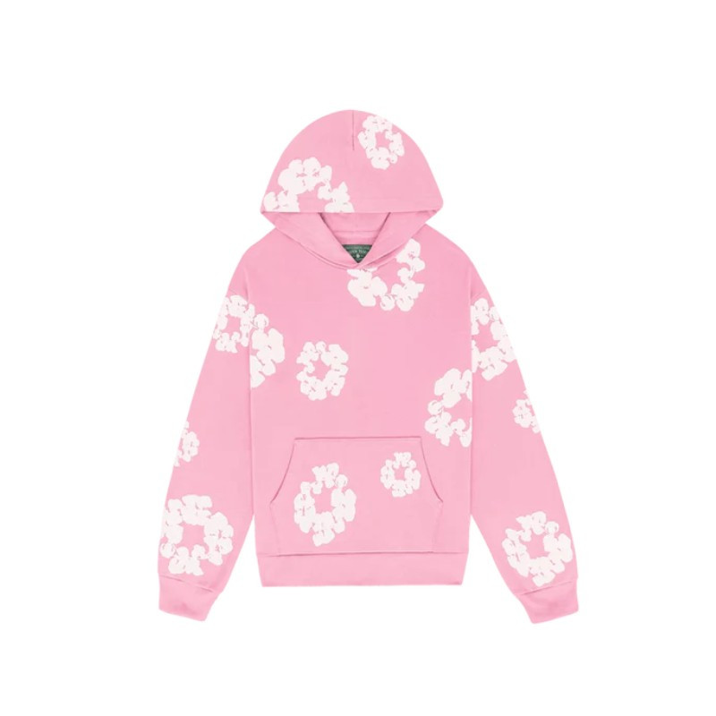 Hoodie Denim Tears The Cotton Wreath Pink - 1