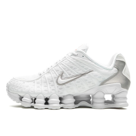 Nike Shox TL White Metallic Silver Orange - 1