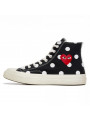 Converse Comme des Garçons Play à Pois Noir Haute--157250C-Limited Resell 