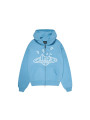 Broken Planet Zip-Up Hoodie Light Blue - 1