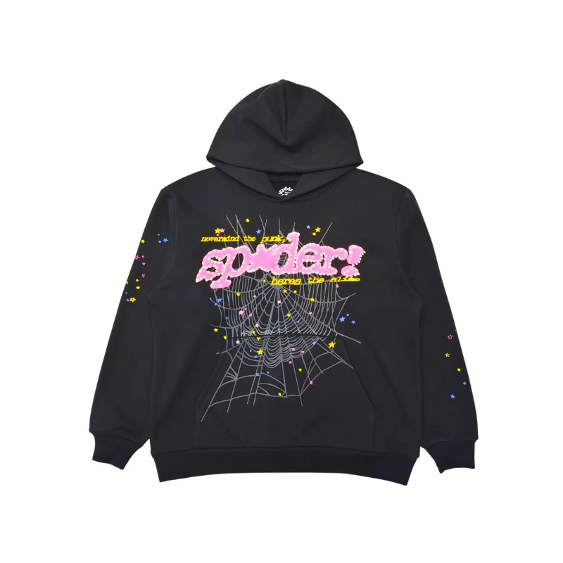 Hoodie Sp5der P*NK V2 Black - 1
