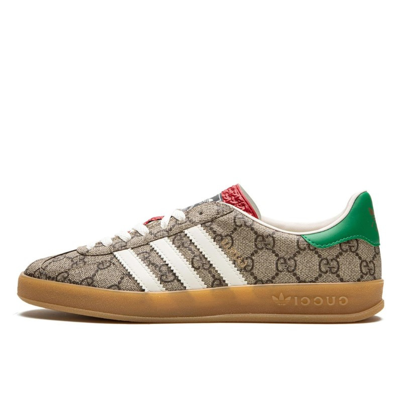 adidas Gazelle Gucci GG Beige Monogram, vue de côté