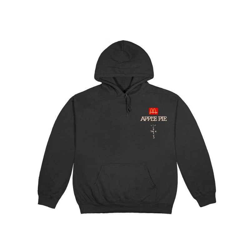Hoodie Travis Scott McDonald's Apple Pie Washed Black - 1