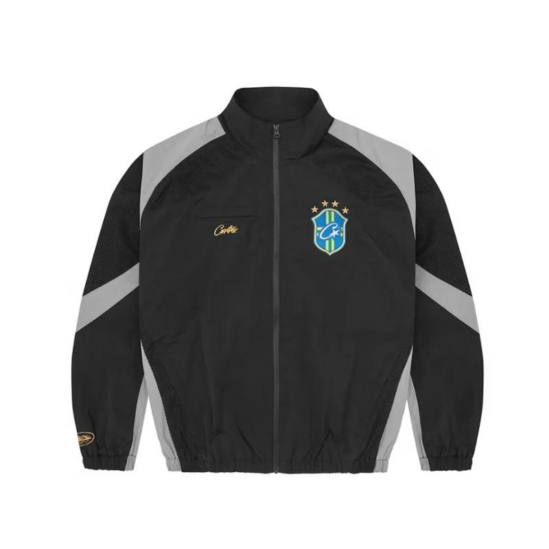 Corteiz Olympic Shuku Brasil Jacket Black/Black - 1