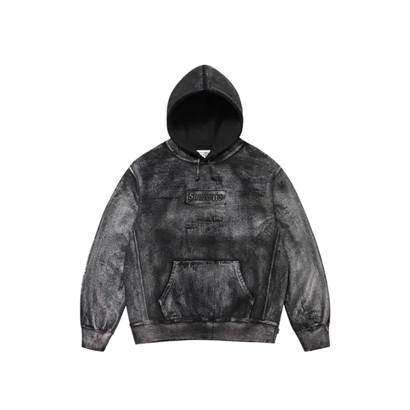 Hoodie Supreme MM6 Maison Margiela Box Logo Black - 1