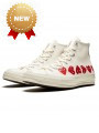 Converse Comme des Garçons High Blanche Multi Coeurs--162972C-Limited Resell 