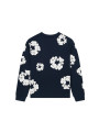 Denim Tears Long Sleeve Cotton Wreath T-shirt Navy - 2
