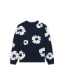 Denim Tears Long Sleeve Cotton Wreath T-shirt Navy - 1