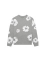 Denim Tears Long Sleeve Cotton Wreath T-shirt Grey - 1